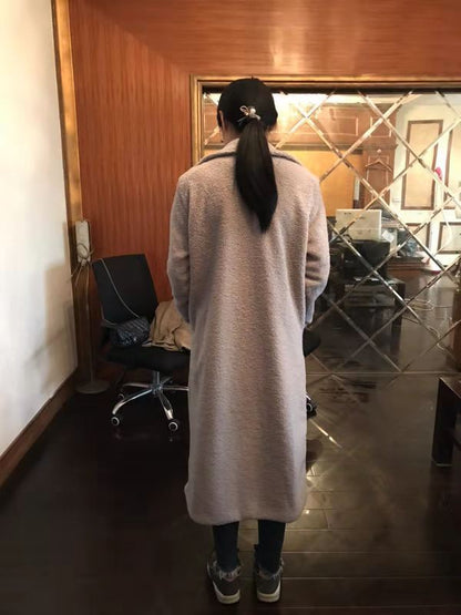 Manteau Mi-long à Grand Col