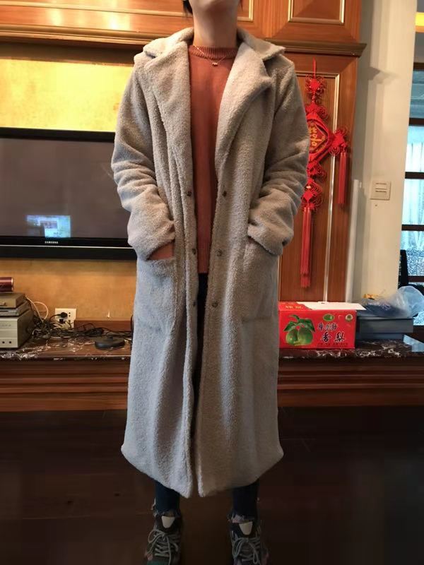 Manteau Mi-long à Grand Col