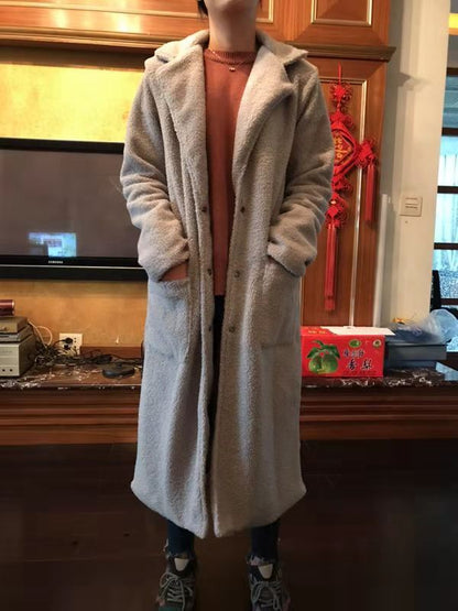 Manteau Mi-long à Grand Col