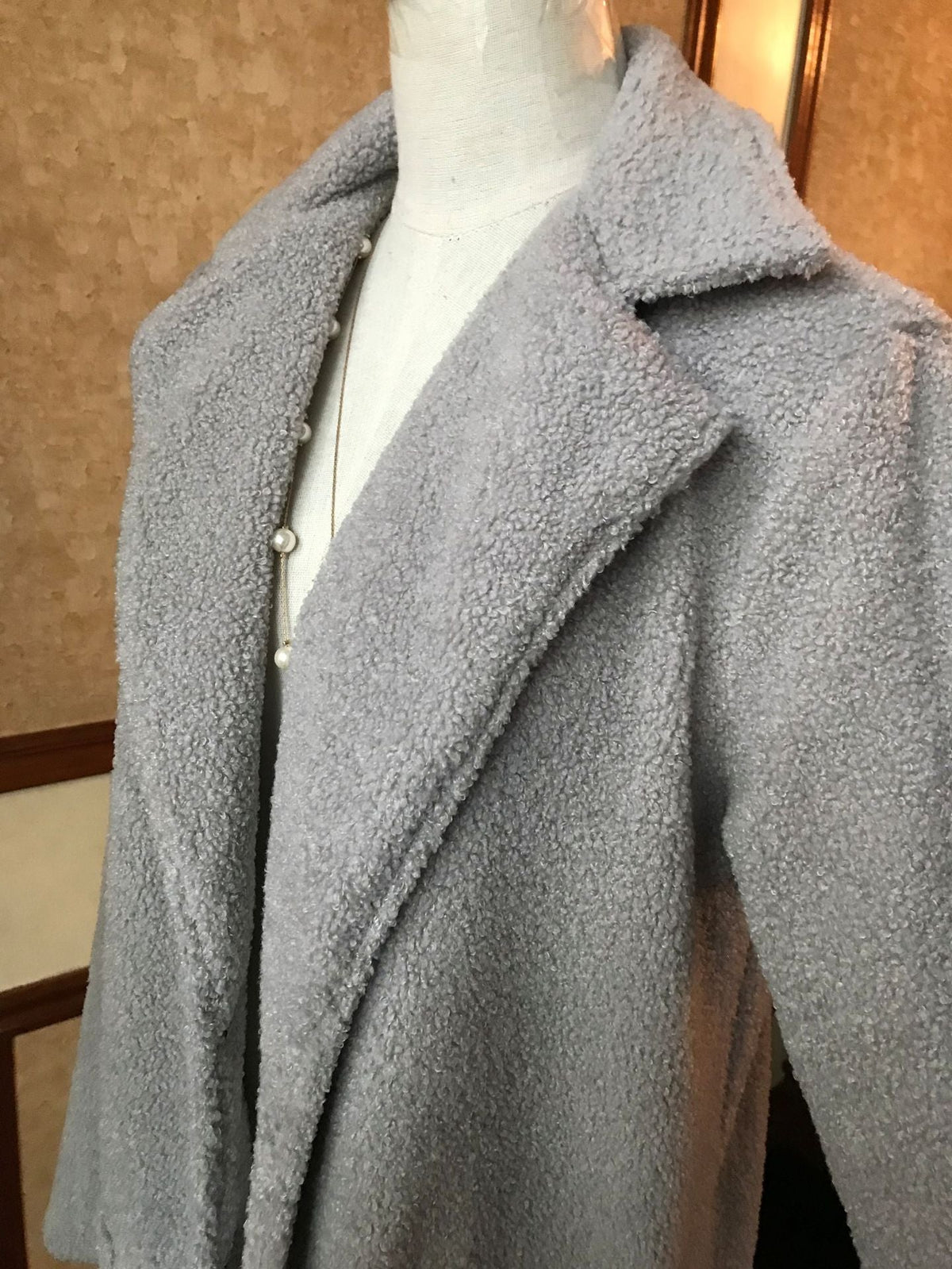 Manteau Mi-long à Grand Col