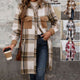 Manteau Long Femme à Carreaux