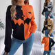 Pull Femme Bicolore Manches Longues