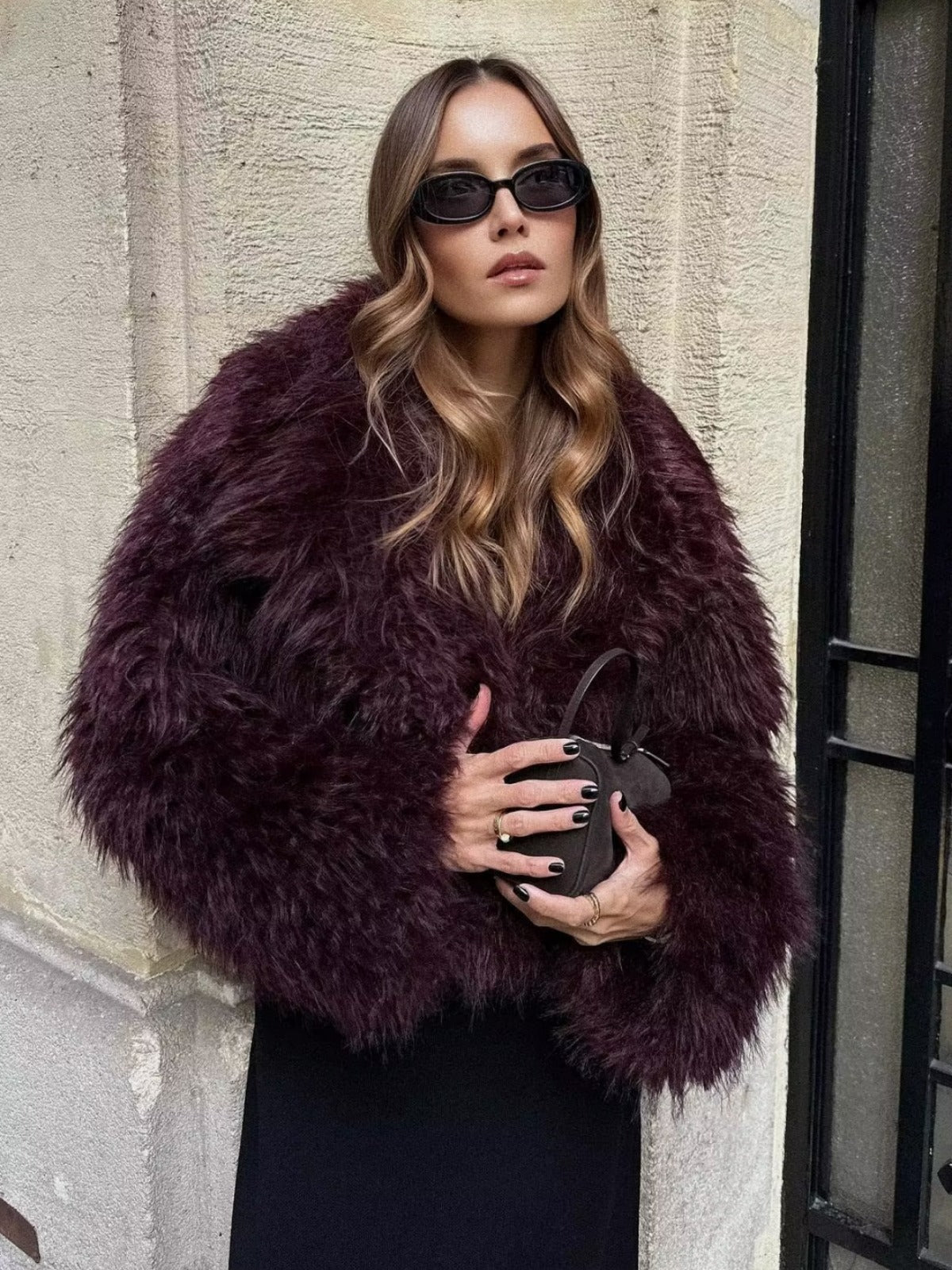 Manteau Court Synthétique