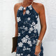Robe Midi Élégante à Col Halter