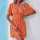 Robe Imprimée Manches Courtes – Confort & Style