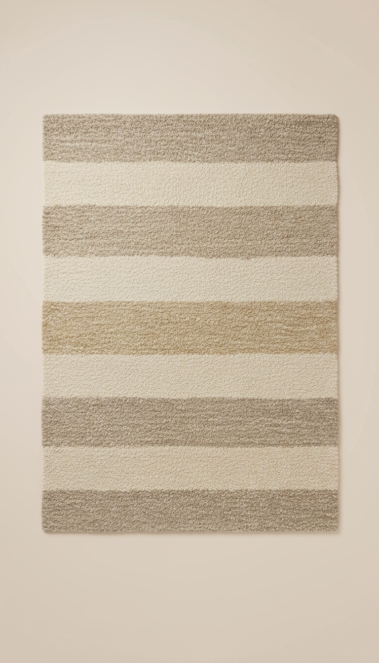 Tapis neutre tissé à la main