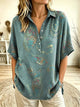 Chemise Imprimée Col Boutonné — Style Moderne