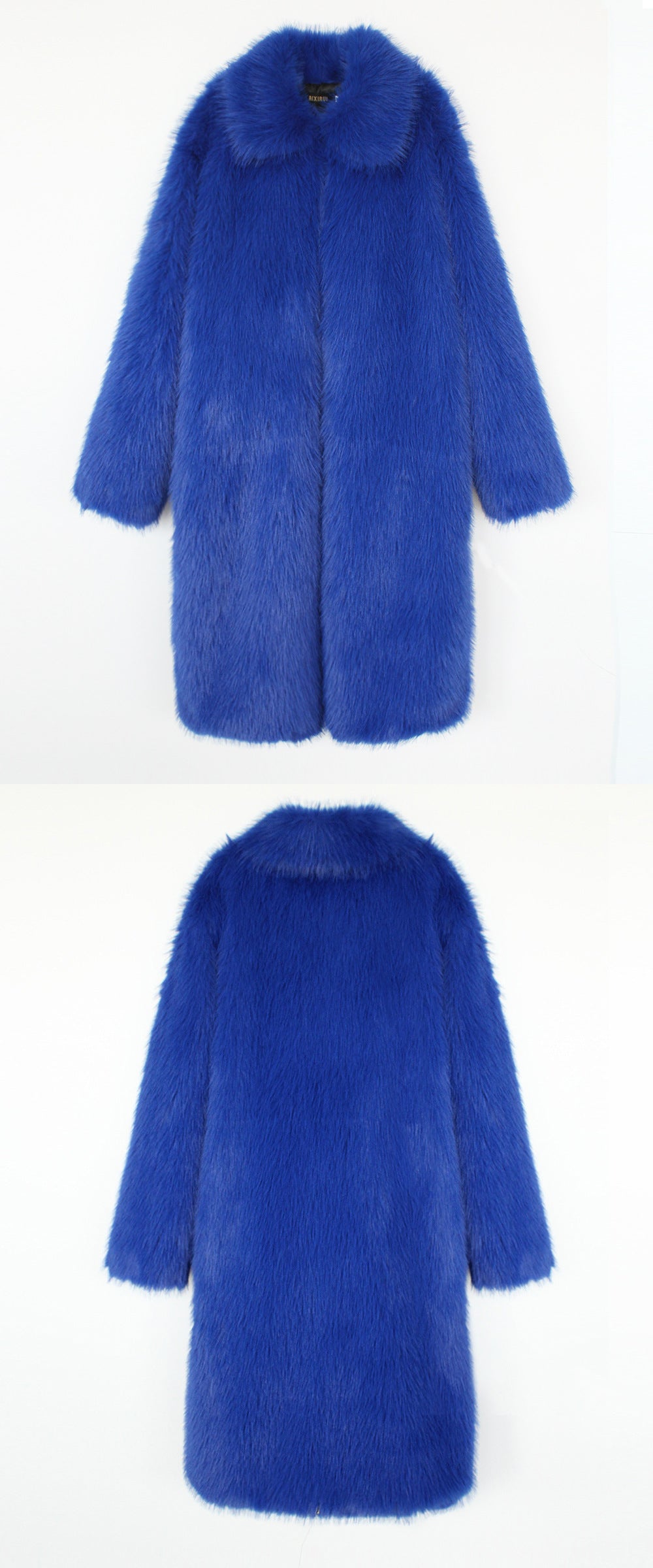 Manteau Long Pelucheux Hiver