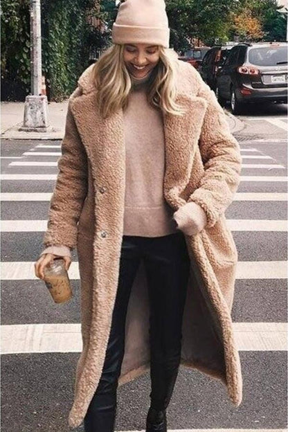 Manteau Mi-long à Grand Col