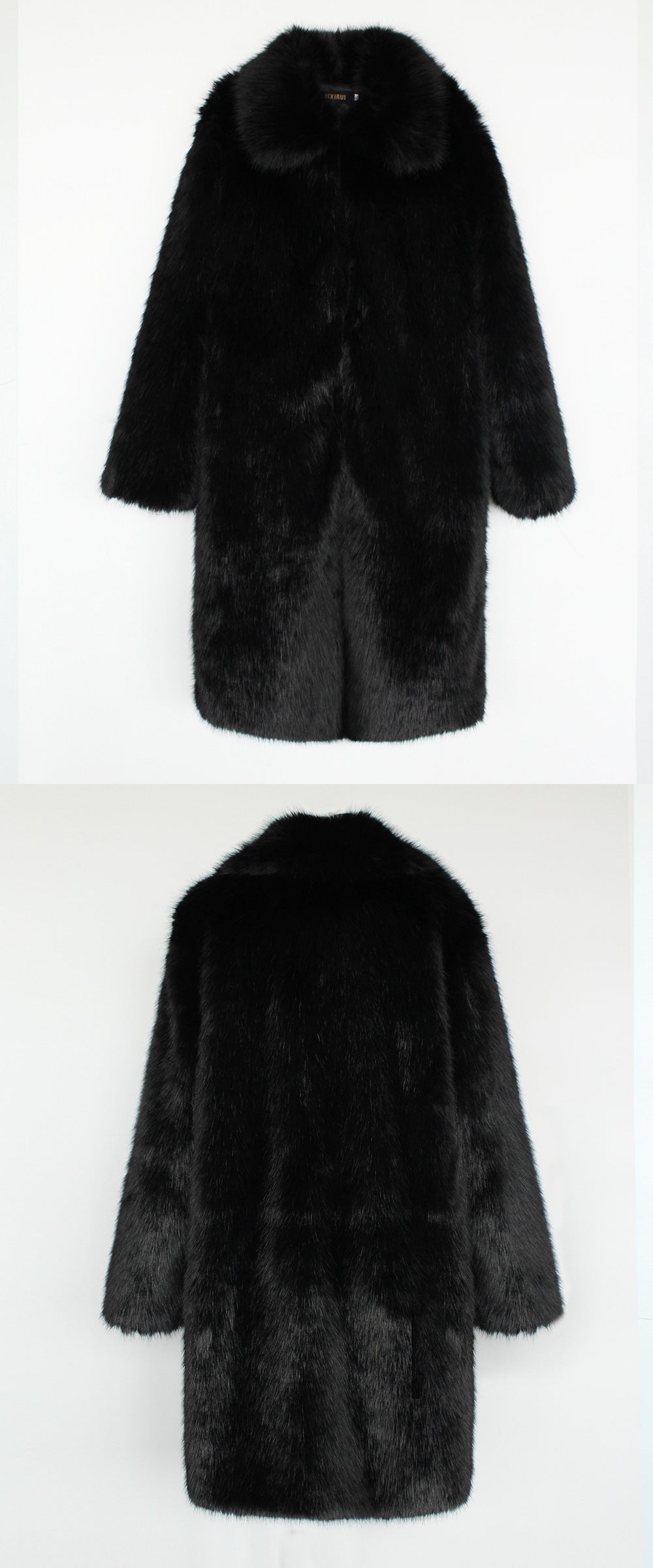 Manteau Long Pelucheux Hiver