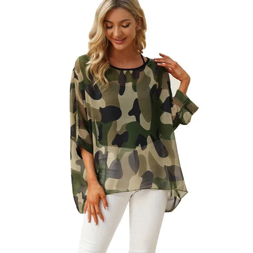BHflutter Women Blouses Plus Size 2019