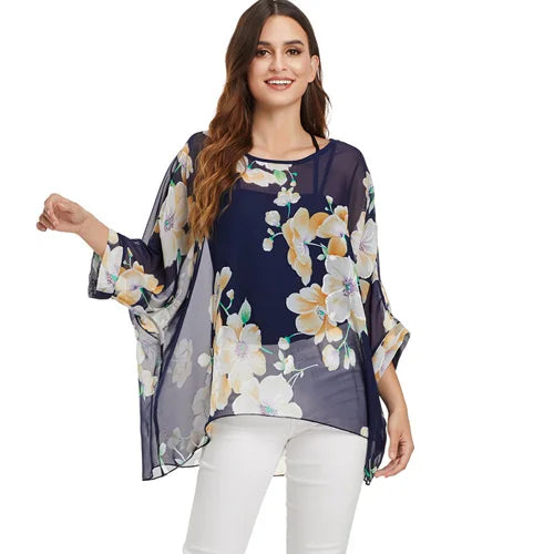 BHflutter Women Blouses Plus Size 2019