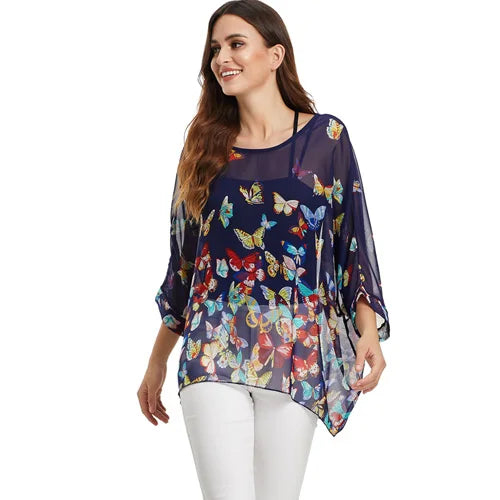 BHflutter Women Blouses Plus Size 2019