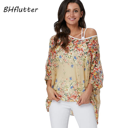 BHflutter Women Blouses Plus Size 2019