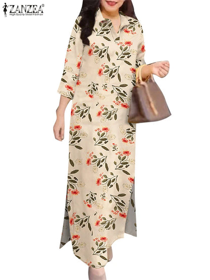 Vintage Printed Maxi