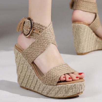 Large Size Platform Sandals Wedge