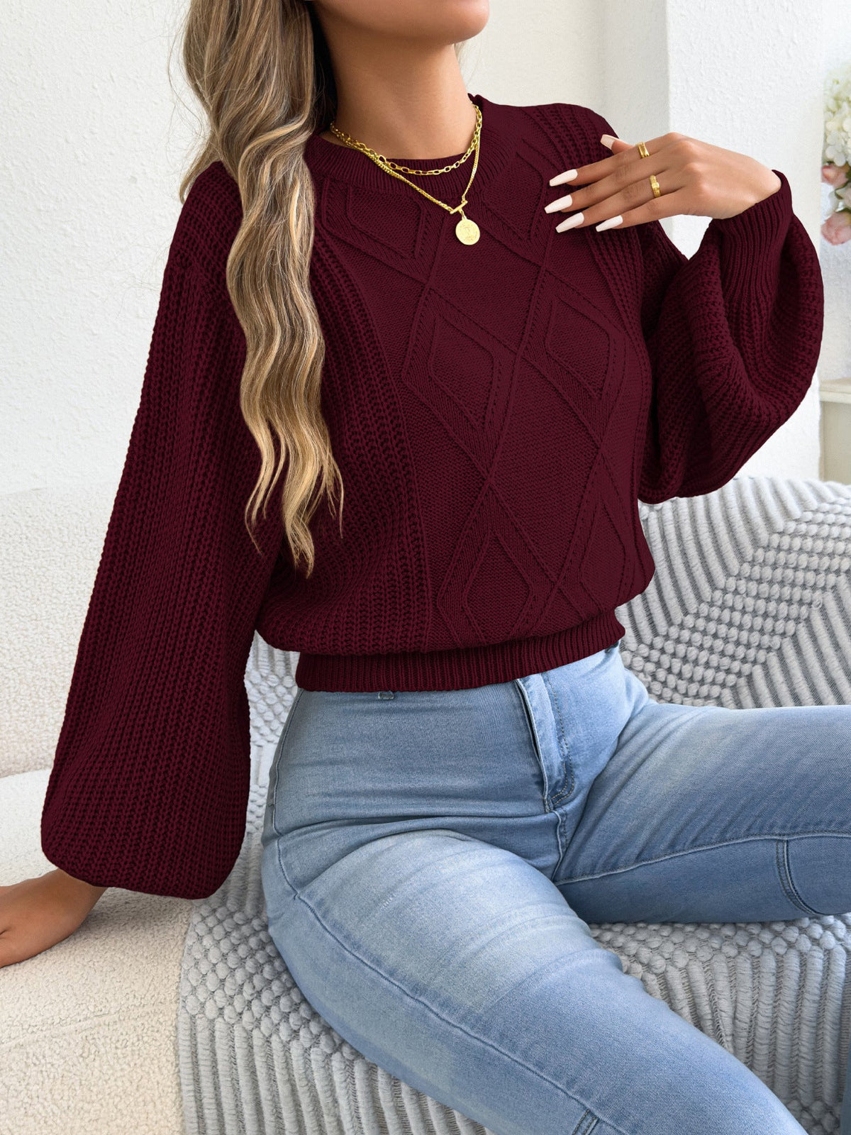 Pull Court Manches Lanternes
