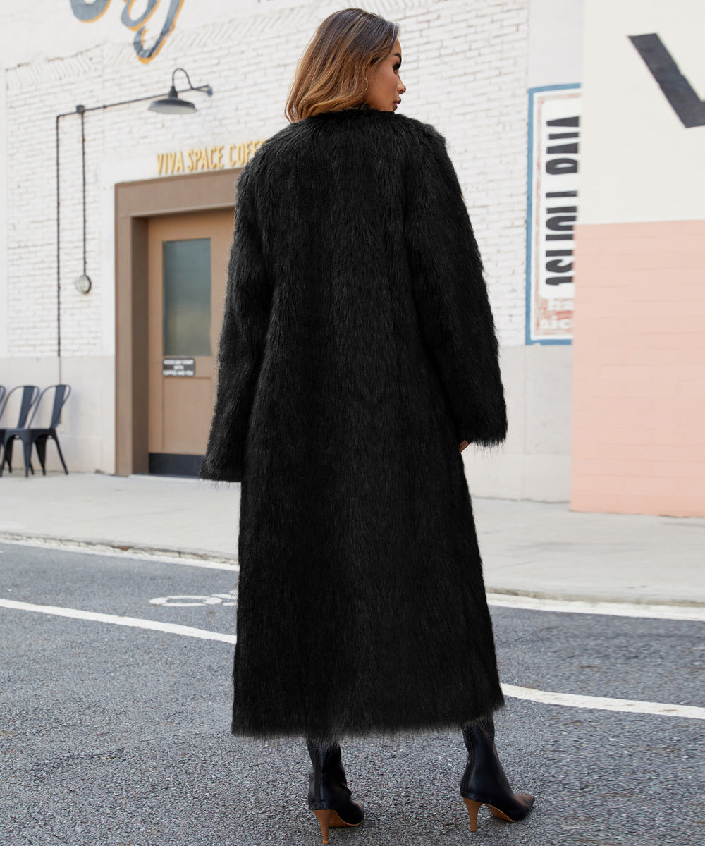 Manteau Long Col V