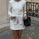 Ensemble Élégant : Veste de Costume et Robe Mi-longue