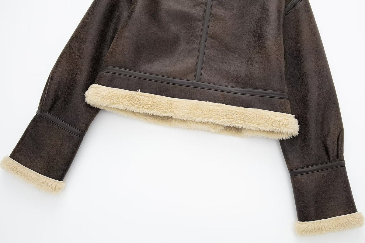 Veste Courte Polaire Réversible