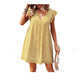 Robe Fluide Florale – Col V Élégant