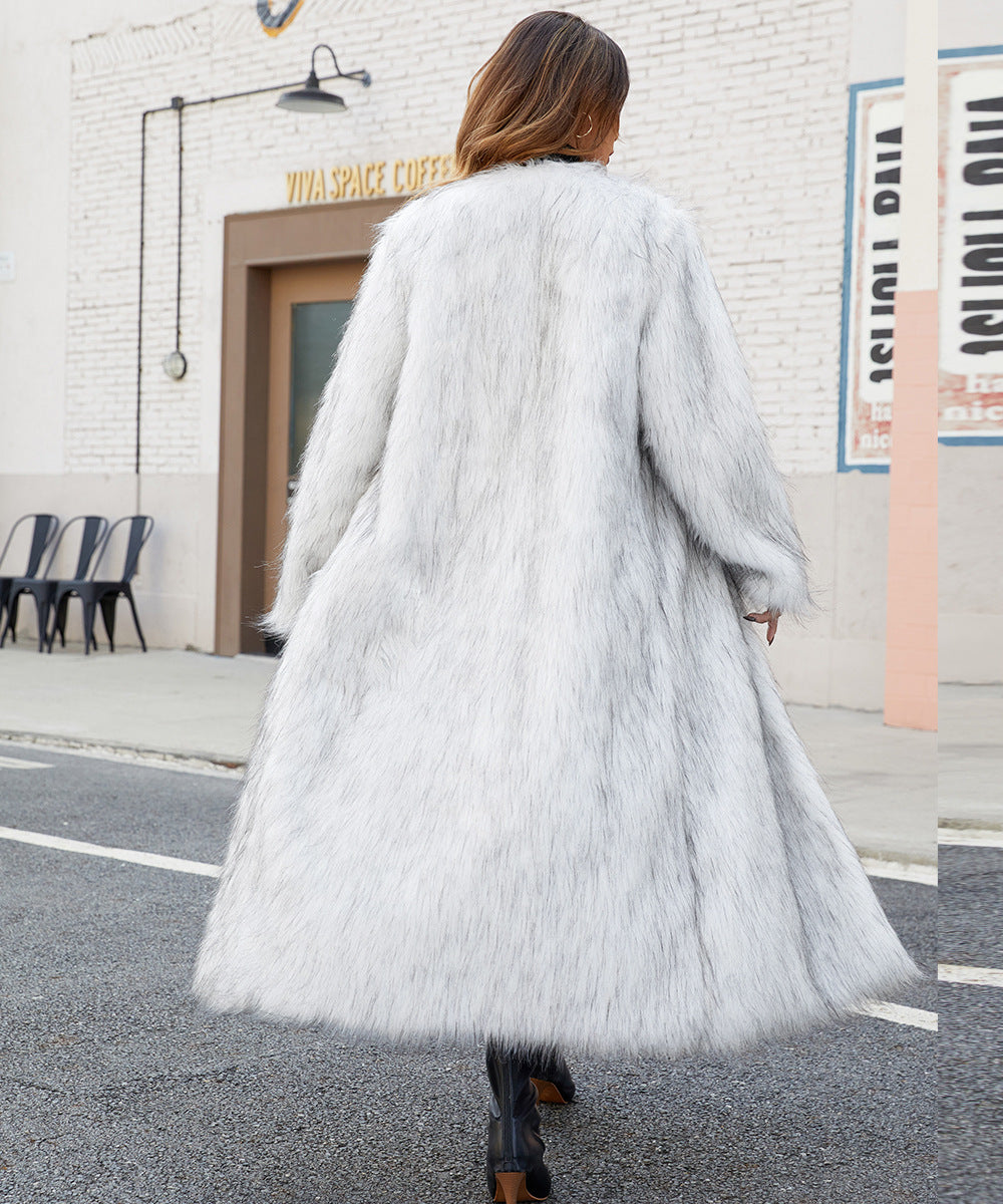 Manteau Long Col V