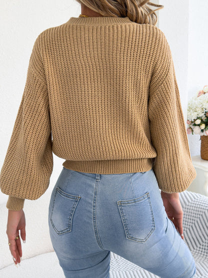 Pull Court Manches Lanternes