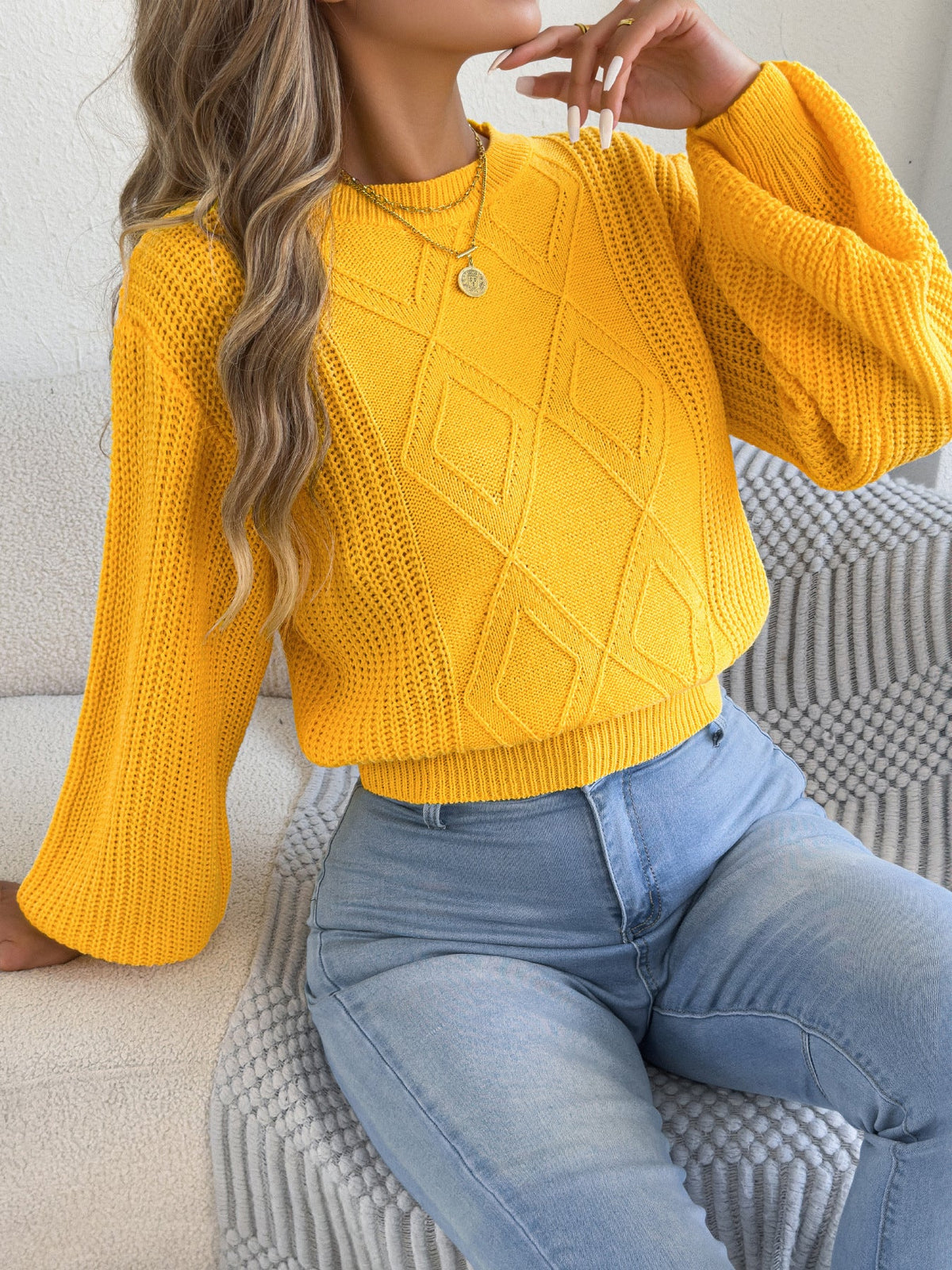 Pull Court Manches Lanternes