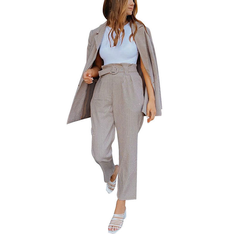 Ensemble Blazer à Carreaux