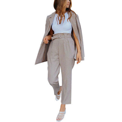 Ensemble Blazer à Carreaux