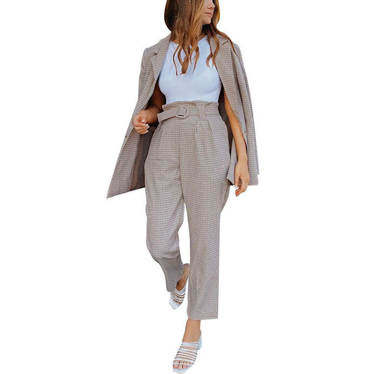 Ensemble Blazer à Carreaux